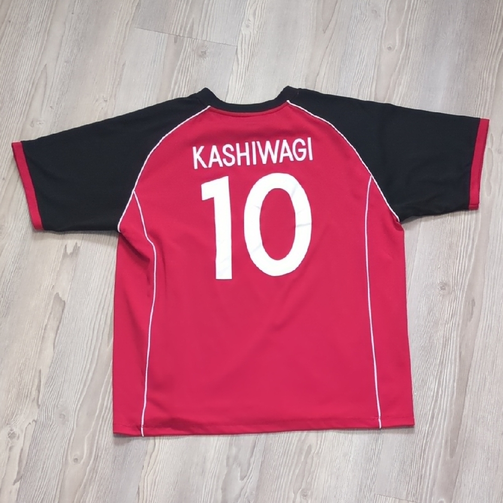 Urawa Reds Kashiwagi Red Diamonds L Short Sleeve Red Soccer Jersey Black Sleeve
